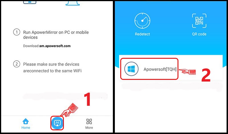 Chọn m&aacute;y t&iacute;nh cần kết nối